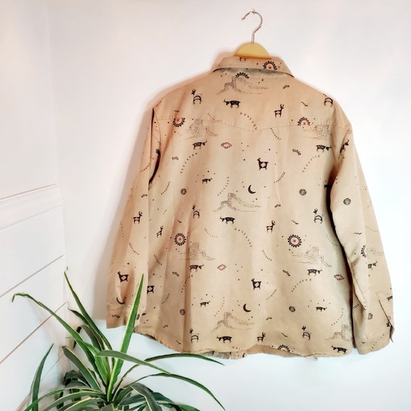 Chico's Design Tribal Zip Faux Suede Jacket - Picture 7 of 10